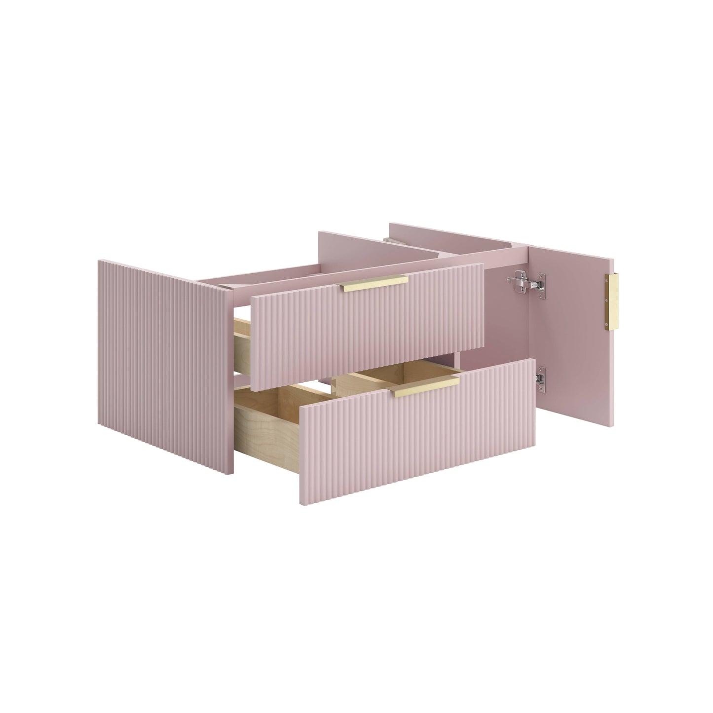 Fresca Camille 36" Floating Bathroom Cabinet in Vintage Rose