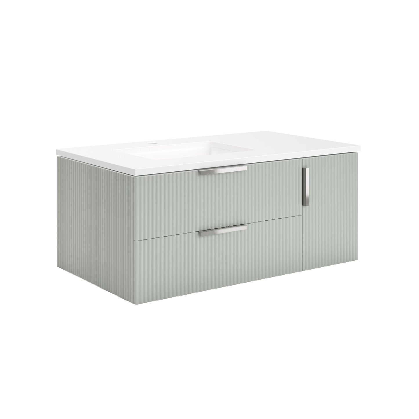 Fresca Camille 36" Floating Bathroom Vanity in Whispering Sage