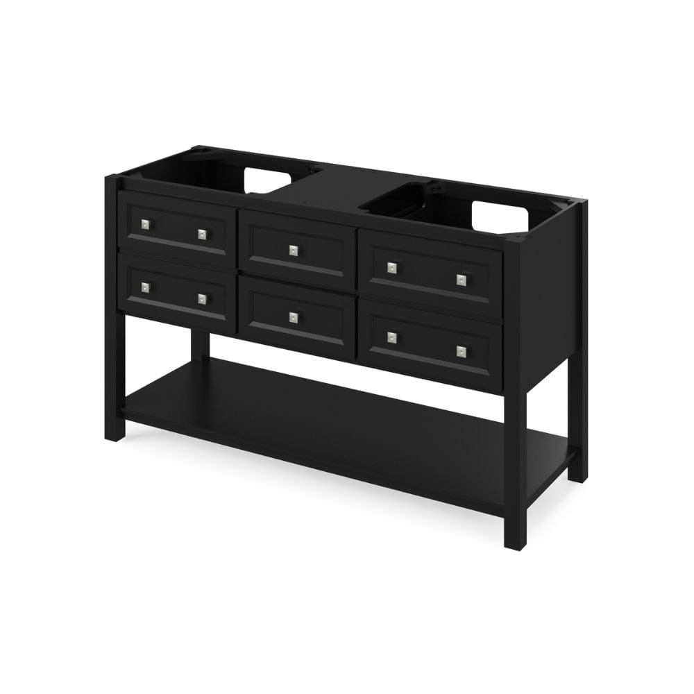 Durable and sealed MDF construction with full-extension soft-close slides and hinges Open bottom shelf for optimal storage
