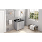 Sleek lines and raised panels come together to create a unique design for the sophisticated Cade vanity.