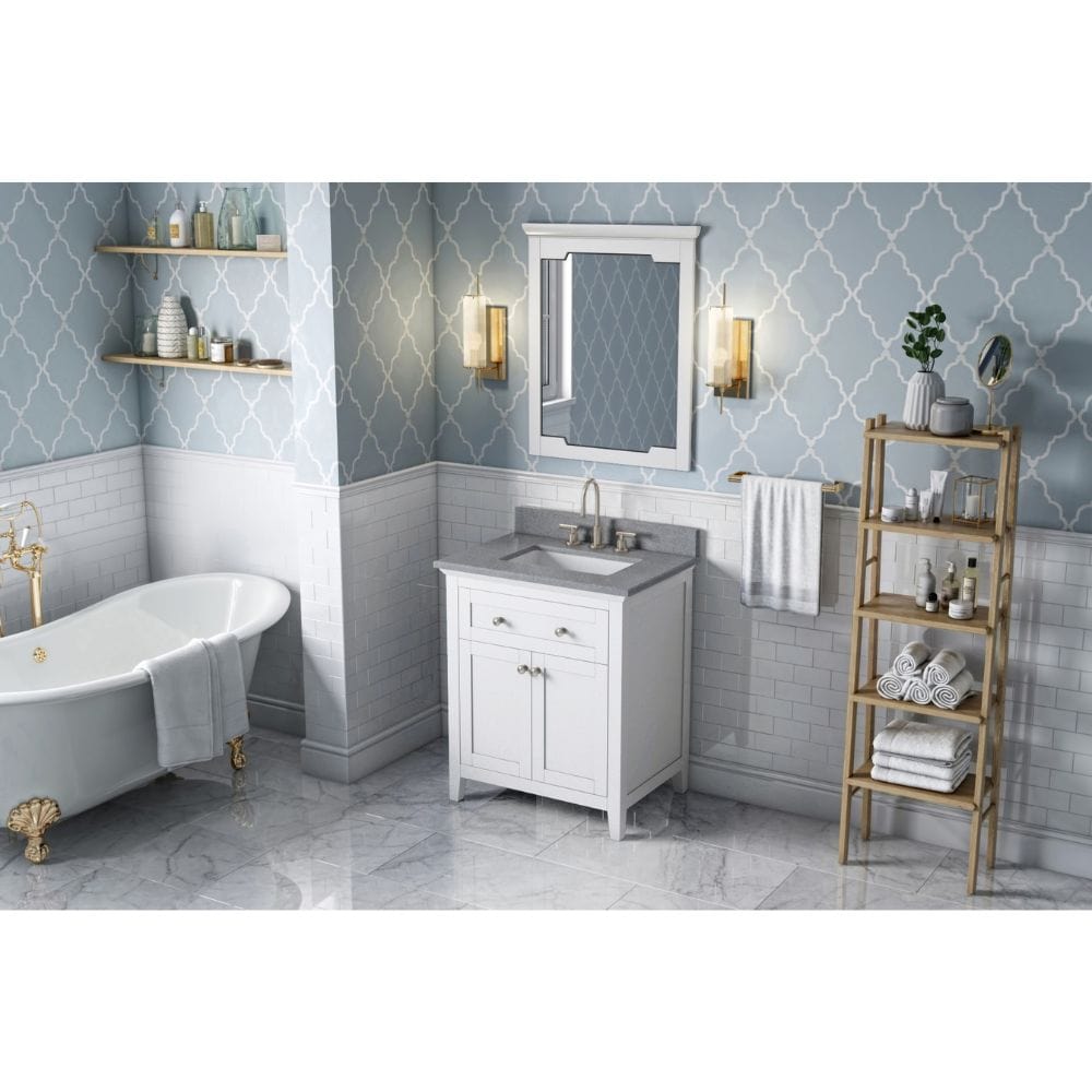 The Chatham vanity embraces the classic Shaker style with refined elegance and is available in a diverse selection of colors to fit a variety design styles.