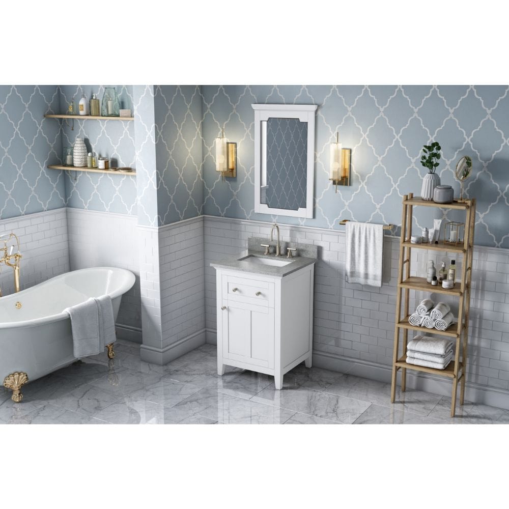 The Chatham vanity embraces the classic Shaker style with refined elegance and is available in a diverse selection of colors to fit a variety design styles.