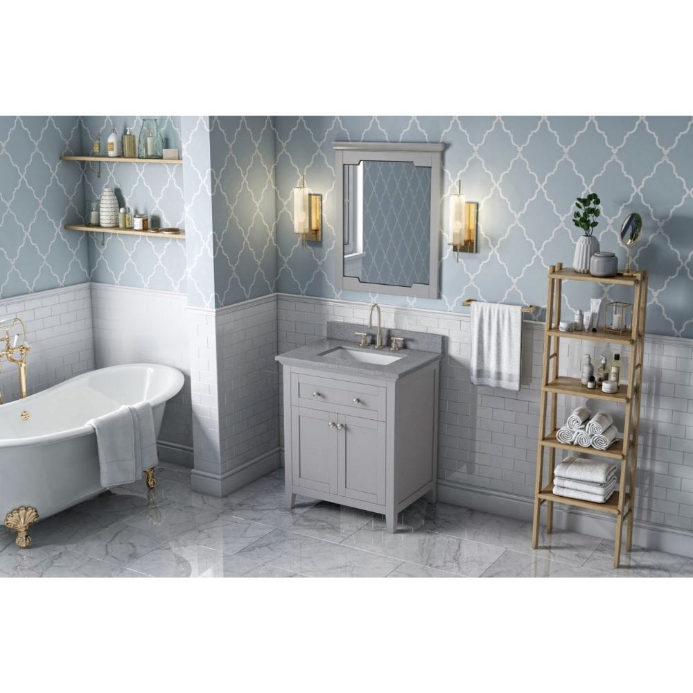 The Chatham vanity embraces the classic Shaker style with refined elegance and is available in a diverse selection of colors to fit a variety design styles.