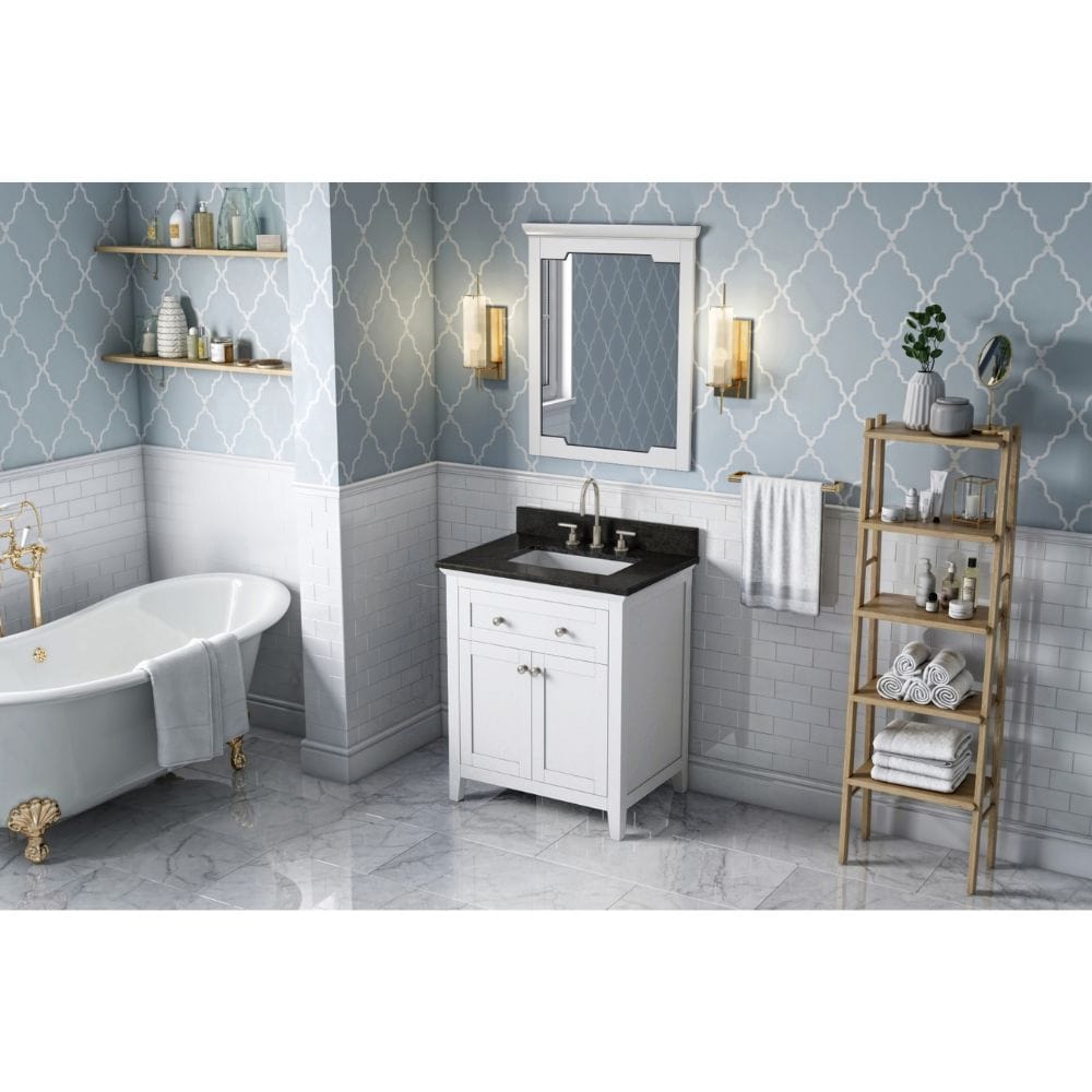 The Chatham vanity embraces the classic Shaker style with refined elegance and is available in a diverse selection of colors to fit a variety design styles.