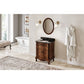 Clairemont Nutmeg Traditional 30" Oval Sink Vanity, Black Granite Top | VKITCLA30NUBGO