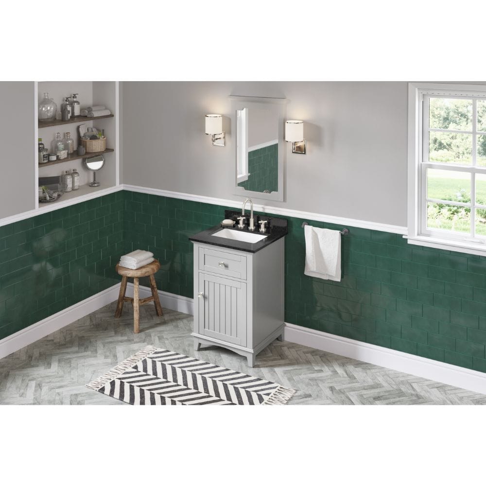 Savino provides a fresh twist on the classic Shaker style and includes innovative features to enhance the beauty of this vanity. 