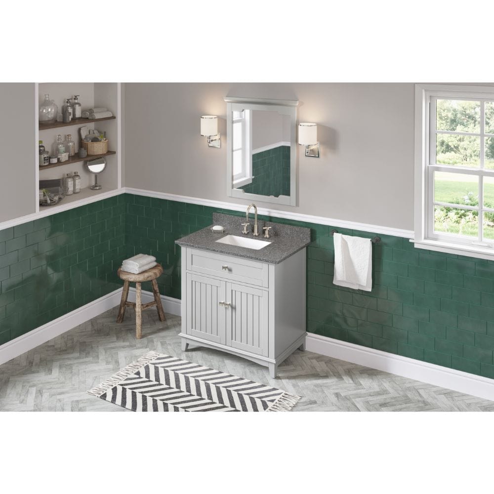 Savino provides a fresh twist on the classic Shaker style and includes innovative features to enhance the beauty of this vanity. 