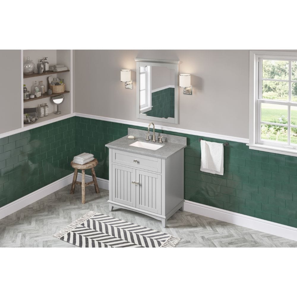 Savino provides a fresh twist on the classic Shaker style and includes innovative features to enhance the beauty of this vanity.