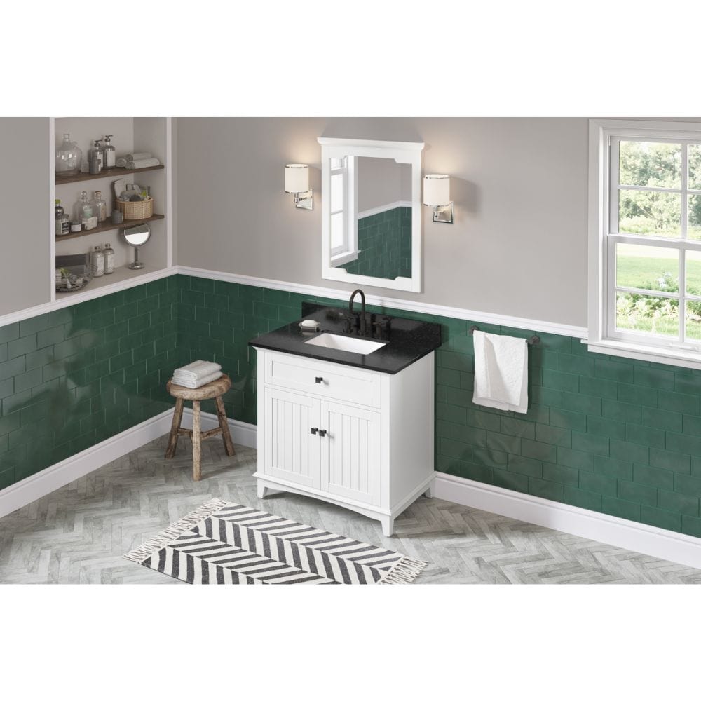 Savino provides a fresh twist on the classic Shaker style and includes innovative features to enhance the beauty of this vanity.