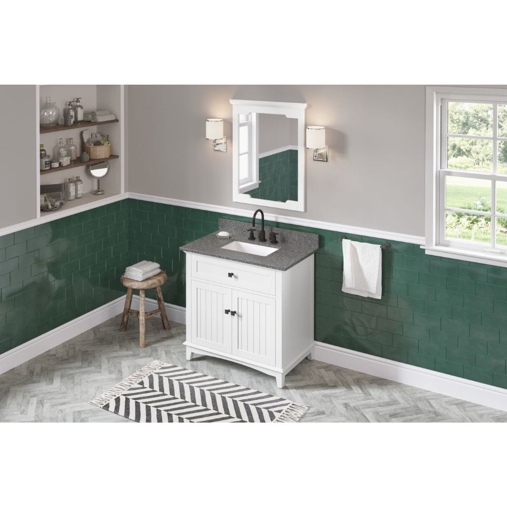 Savino provides a fresh twist on the classic Shaker style and includes innovative features to enhance the beauty of this vanity. 
