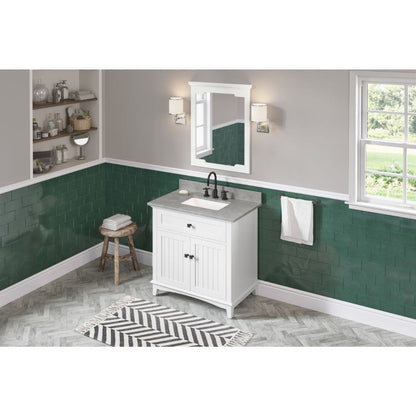 Savino provides a fresh twist on the classic Shaker style and includes innovative features to enhance the beauty of this vanity.