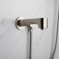 Lexora Luviah Set 8" Brushed Nickel Round Rain Shower and Handheld | LSS13011BN
