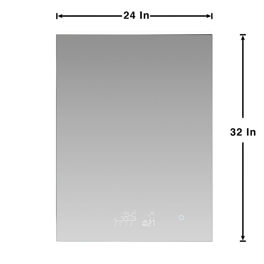 Savera 24" Wide x 32" Tall LED Medicine Cabinet w/ Defogger | LS2432LEDMC