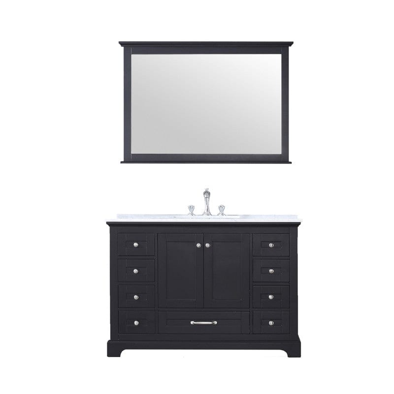 Dukes Espresso 48" Single Sink Vanity Set, Carrara Marble Top | LD342248SGDSM46F