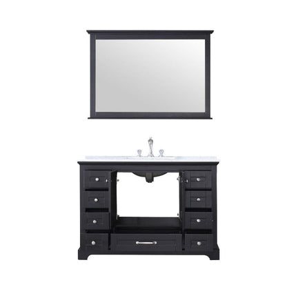 Dukes Espresso 48" Single Sink Vanity Set, Carrara Marble Top | LD342248SGDSM46F