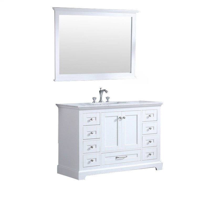 Dukes Transitional White 48" Single Sink Vanity Set | LD342248SADSM46F