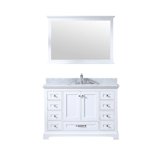 Dukes Transitional White 48" Single Sink Vanity Set | LD342248SADSM46F