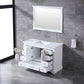 Dukes Transitional White 48" Single Sink Vanity Set | LD342248SADSM46F