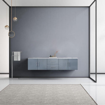 Geneva Transitional Dark Grey 80" Double Vanity | LG192280DBDS000