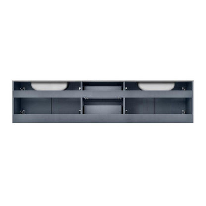 Geneva Transitional Dark Grey 80" Double Vanity | LG192280DBDS000