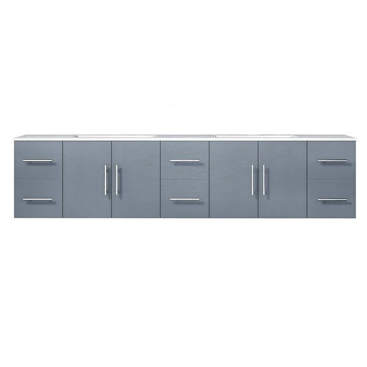 Geneva Transitional Dark Grey 84" Double Vanity | LG192284DBDS000