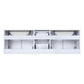 Geneva Transitional Glossy White 60" Double Vanity | LG192260DMDS000