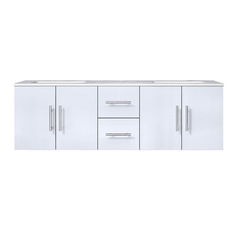 Geneva Transitional Glossy White 60" Double Vanity | LG192260DMDS000