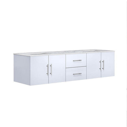 Geneva Transitional Glossy White 72" Double Vanity | LG192272DMDS000