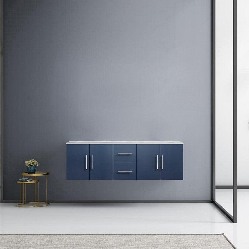 Geneva Transitional Navy Blue 60" Double Vanity | LG192260DEDS000