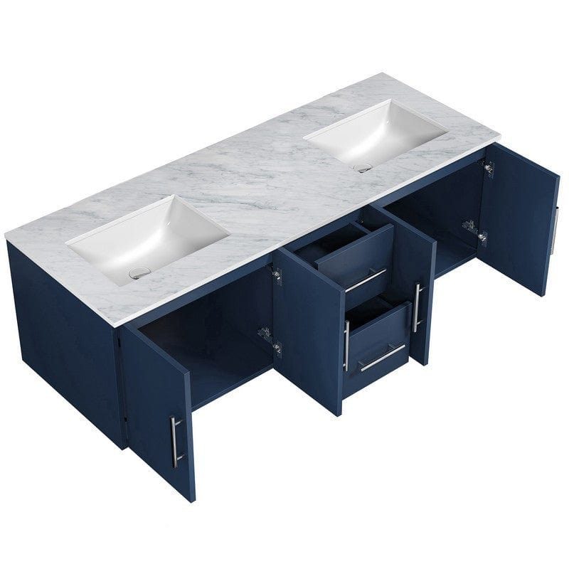 Geneva Transitional Navy Blue 60" Double Vanity | LG192260DEDS000