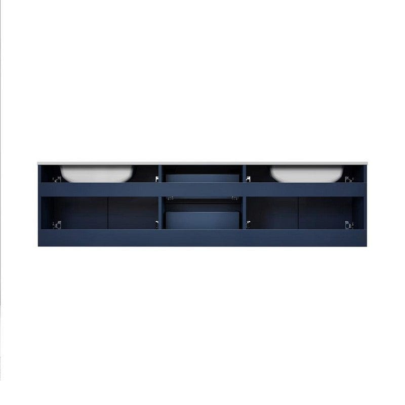 Geneva Transitional Navy Blue 72" Double Vanity | LG192272DEDS000