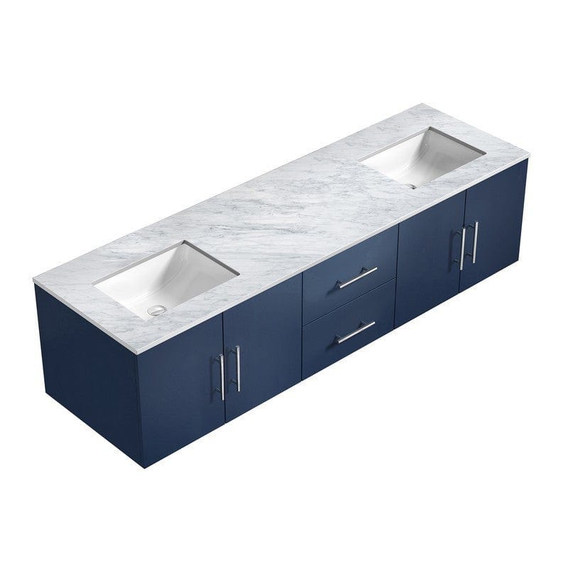 Geneva Transitional Navy Blue 72" Double Vanity | LG192272DEDS000