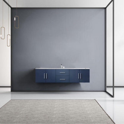 Geneva Transitional Navy Blue 72" Double Vanity | LG192272DEDS000