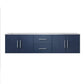 Geneva Transitional Navy Blue 72" Double Vanity | LG192272DEDS000