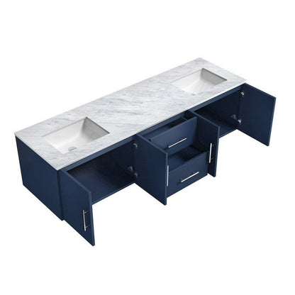 Geneva Transitional Navy Blue 72" Double Vanity | LG192272DEDS000