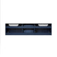 Geneva Transitional Navy Blue 72" Double Vanity Set | LG192272DEDSLM30F