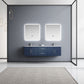 Geneva Transitional Navy Blue 72" Double Vanity Set | LG192272DEDSLM30F