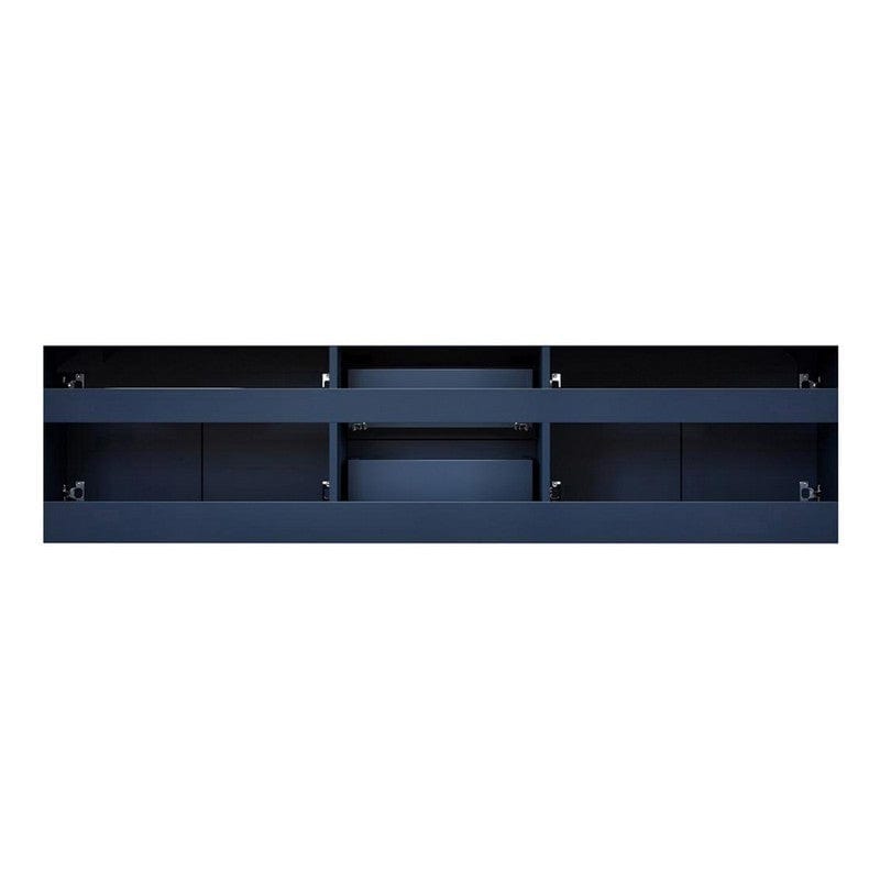 Geneva Transitional Navy Blue 72" Double Vanity with 30" Led Mirrors, no Top | LG192272DE00LM30