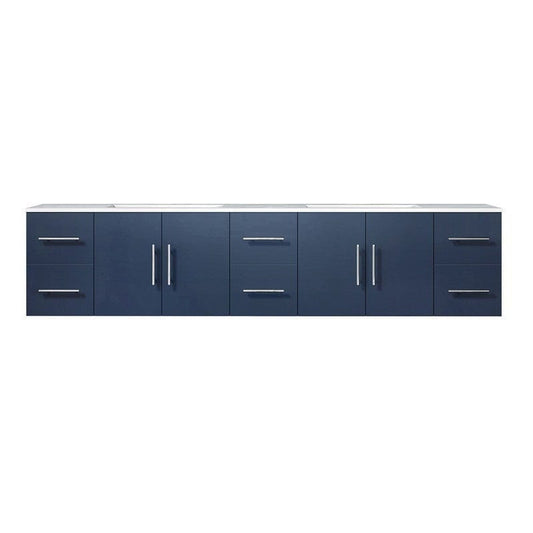 Geneva Transitional Navy Blue 84" Double Vanity | LG192284DEDS000