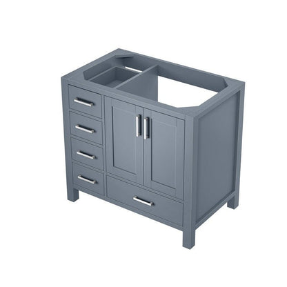 Jacques Modern Dark Grey 36" Vanity Cabinet Only - Right Version | LJ342236SB00000R