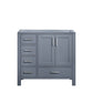 Jacques Modern Dark Grey 36" Vanity Cabinet Only - Right Version | LJ342236SB00000R