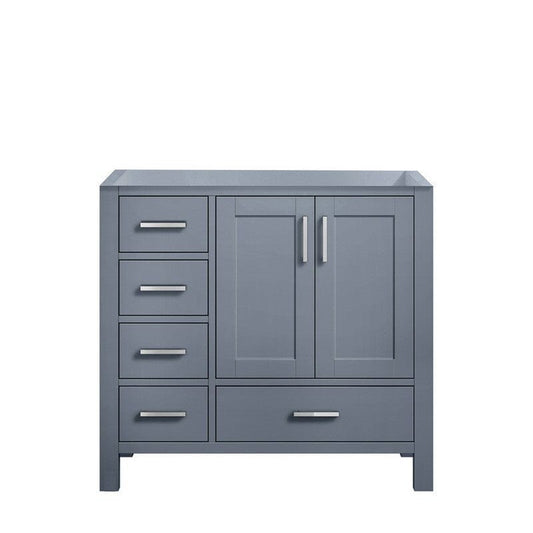 Jacques Modern Dark Grey 36" Vanity Cabinet Only - Right Version | LJ342236SB00000R