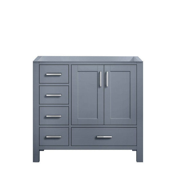 Jacques Modern Dark Grey 36 Vanity Cabinet Only - Right Version | LJ342236SB00000R