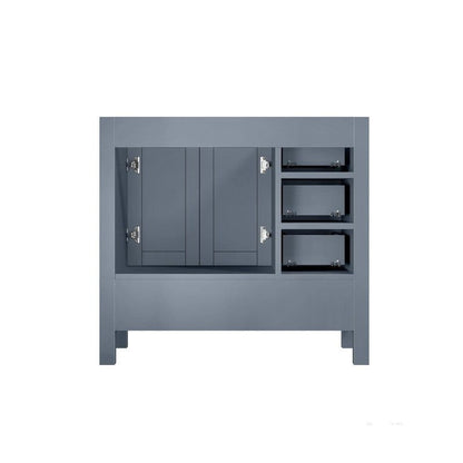 Jacques Modern Dark Grey 36" Vanity Cabinet Only - Right Version | LJ342236SB00000R