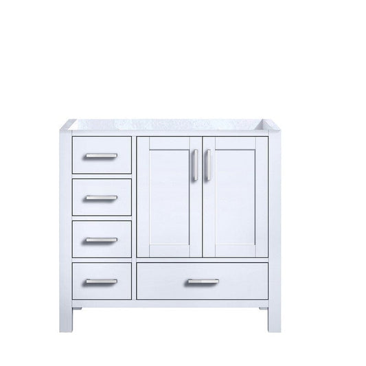 Jacques White Modern 36" Vanity Cabinet Only - Right Version | LJ342236SA00000R