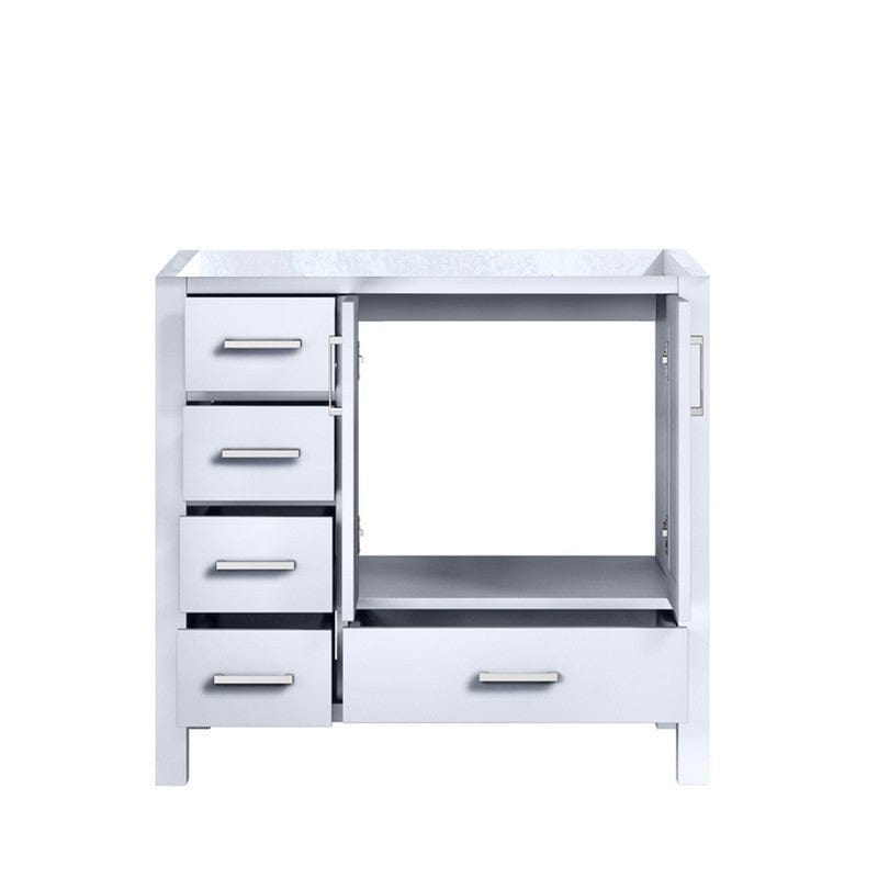 Jacques White Modern 36" Vanity Cabinet Only - Right Version | LJ342236SA00000R