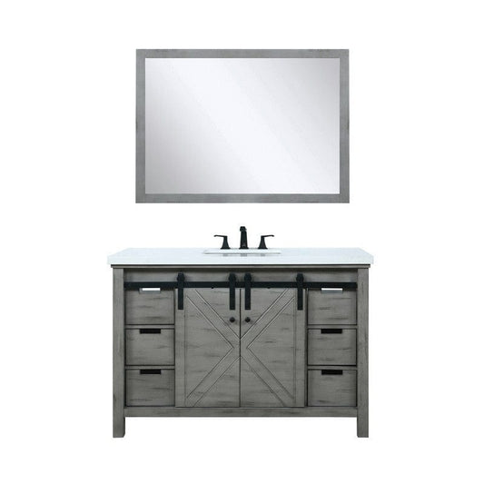 Marsyas Transitional Ash Grey 48" Single Vanity Set | LM342248SHCSM44F