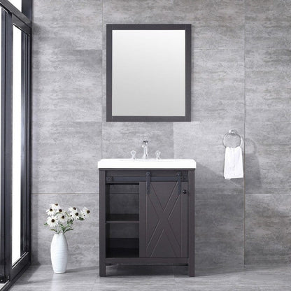 Marsyas Transitional Brown 30" Single Vanity Set | LM342230SCCSM28F