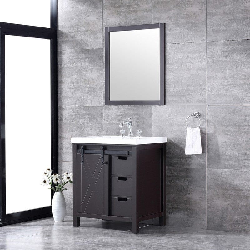 Marsyas Transitional Brown 30" Single Vanity Set | LM342230SCCSM28F