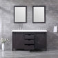 Marsyas Transitional Brown 60" Double Vanity Set | LM342260DCCSM24F